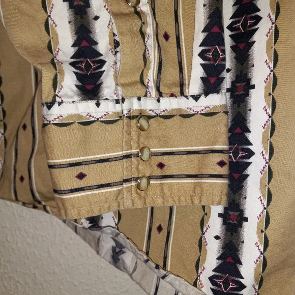 Western Wear Big MAN Long Sleeve Pearl Snap Button Down Shirt - Picture 2 of 6